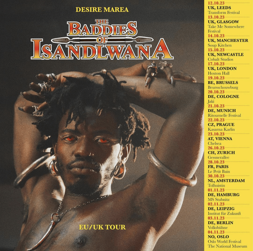 Desire Marea on&nbsp;tour